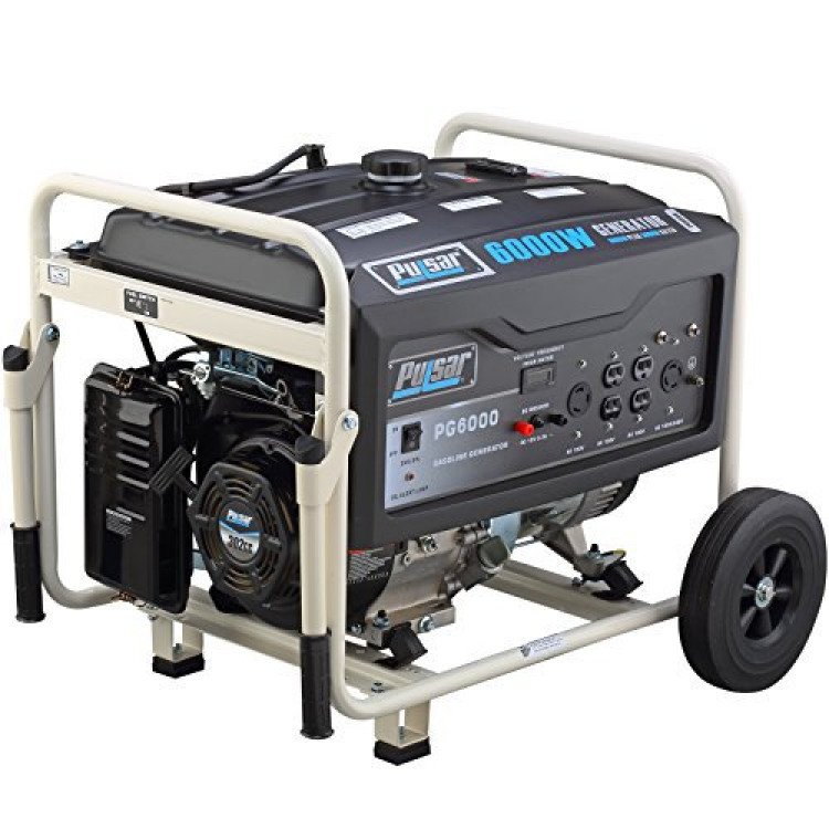 Pulsar 6000 watt portable gasoline generator